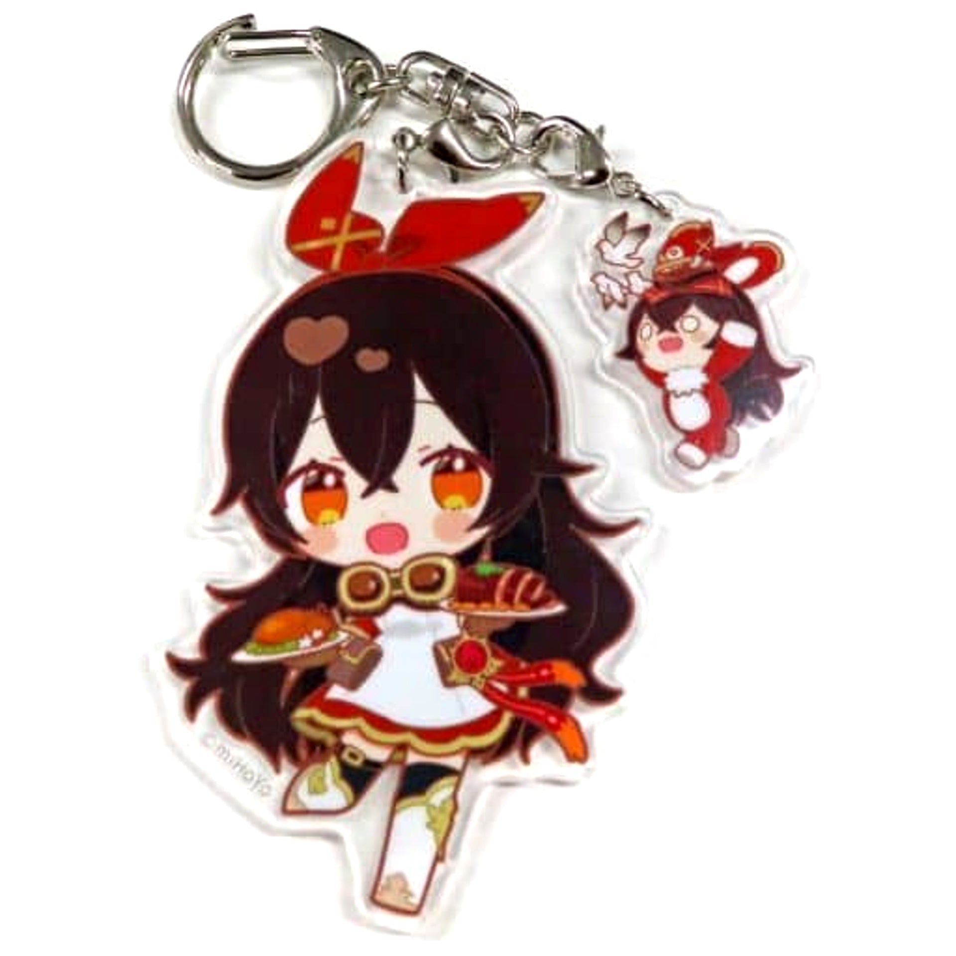 Genshin Amber Chibi Chara Trading Acrylic Keychains Sweets Paradise Soyokaze no Kyoen Limited Keychains [USED]