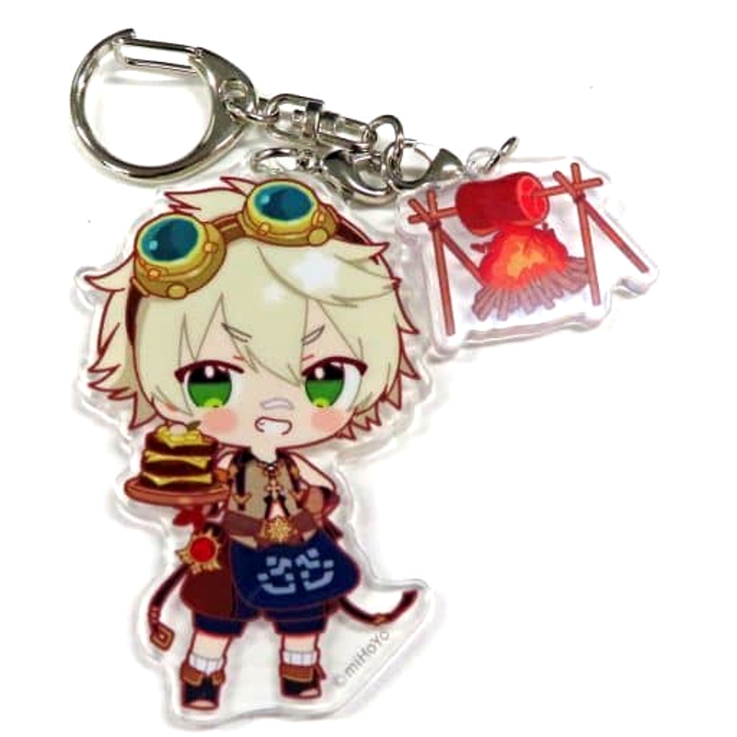 Genshin Bennett Chibi Chara Trading Acrylic Keychains Sweets Paradise Soyokaze no Kyoen Limited Keychains [USED]