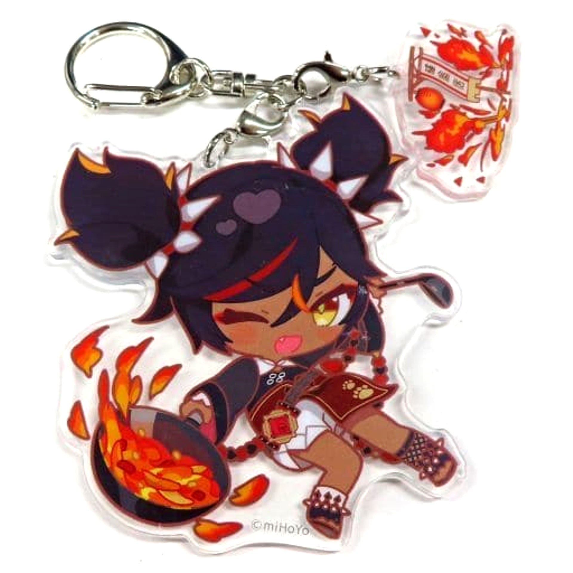 Genshin Xinyan Chibi Chara Trading Acrylic Keychains Sweets Paradise Ganka Shusan Limited Keychains [USED]
