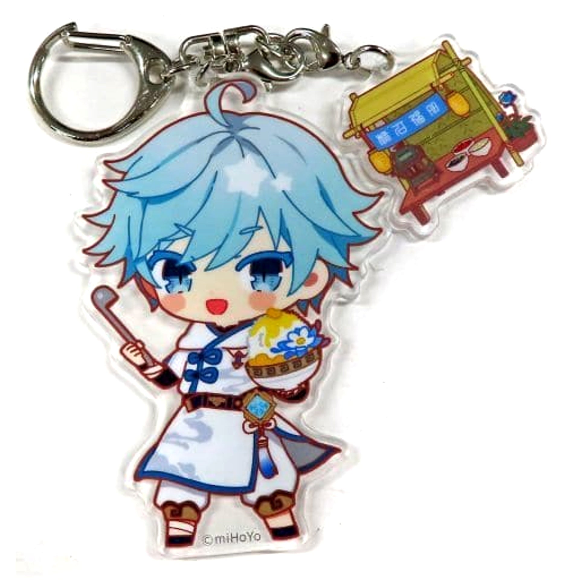 Genshin Chongyun Chibi Chara Trading Acrylic Keychains Sweets Paradise Ganka Shusan Limited Keychains [USED]