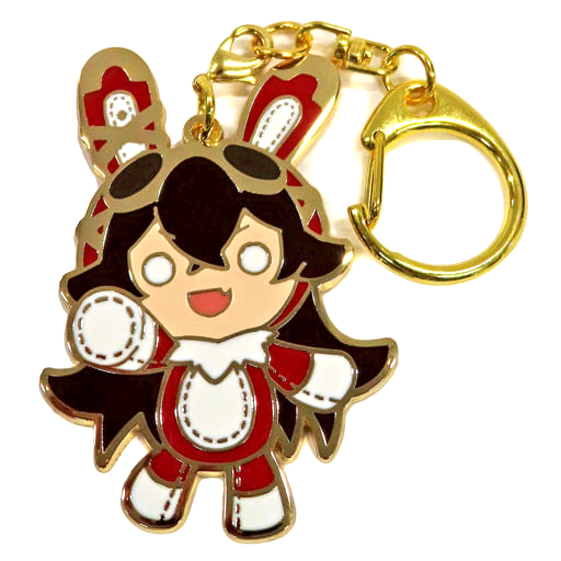 Genshin Baron Bunny Metal Keychain Sweets Paradise -Feast of the Breeze- Reissue / -Yanhua Banquet- Reissue Everyone's Friends Exclusive Keychains [USED]