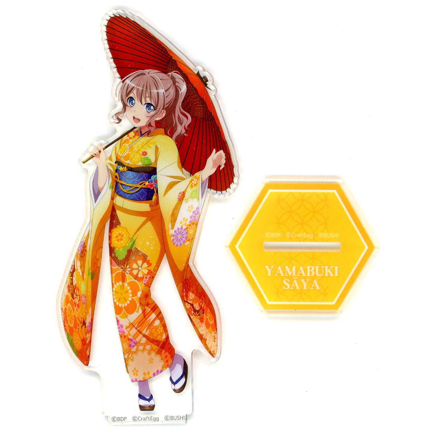 Saaya Yamabuki Acrylic Stand Poppin Party Kimono Ver. BanG Dream Girls Band Party [USED]