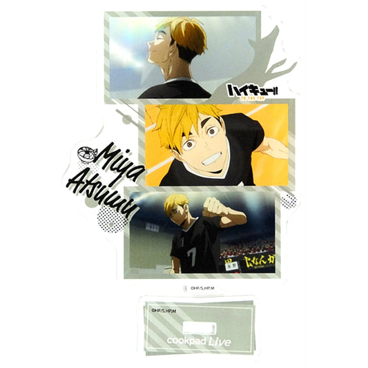 Atsumu Miya Haikyu!! TO THE TOP x AniCook in CookpadLive Cafe Anime Scene Shot Acrylic Stand Inarizaki Festival Goods [USED]