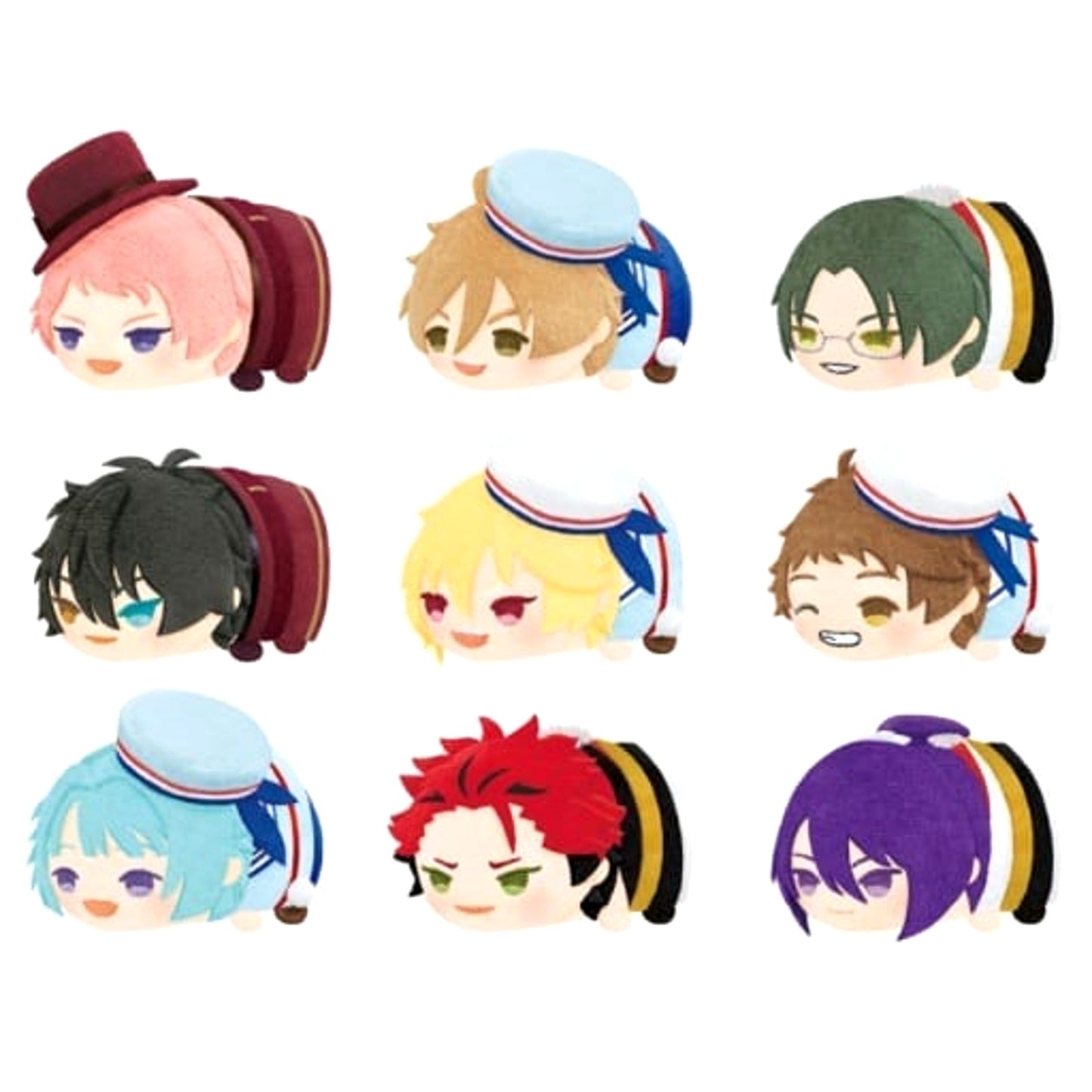 Ensemble Stars!! Nazuna Nito & Others Mochimochi Mascot Vol.6 All 9 Types Set Mascot [USED]
