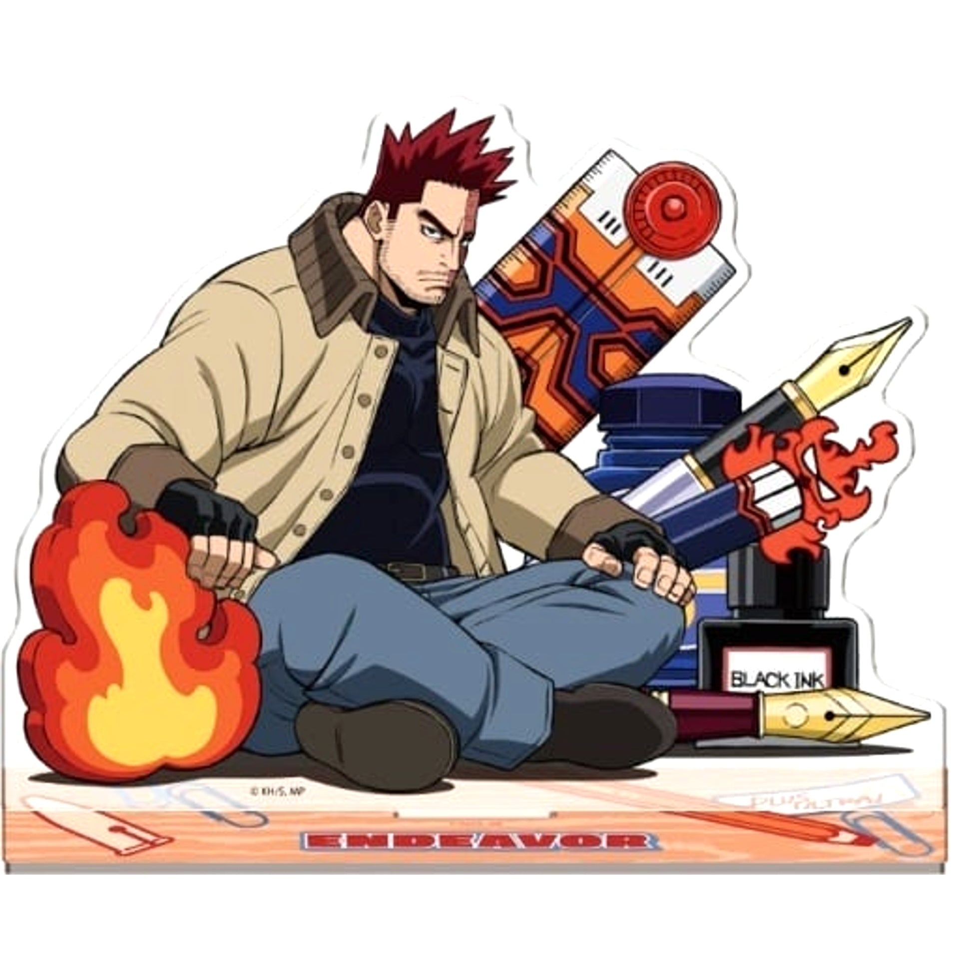 My Hero Academia Endevor 4 Acrylic Stand 2 Acrylic Stands [USED]