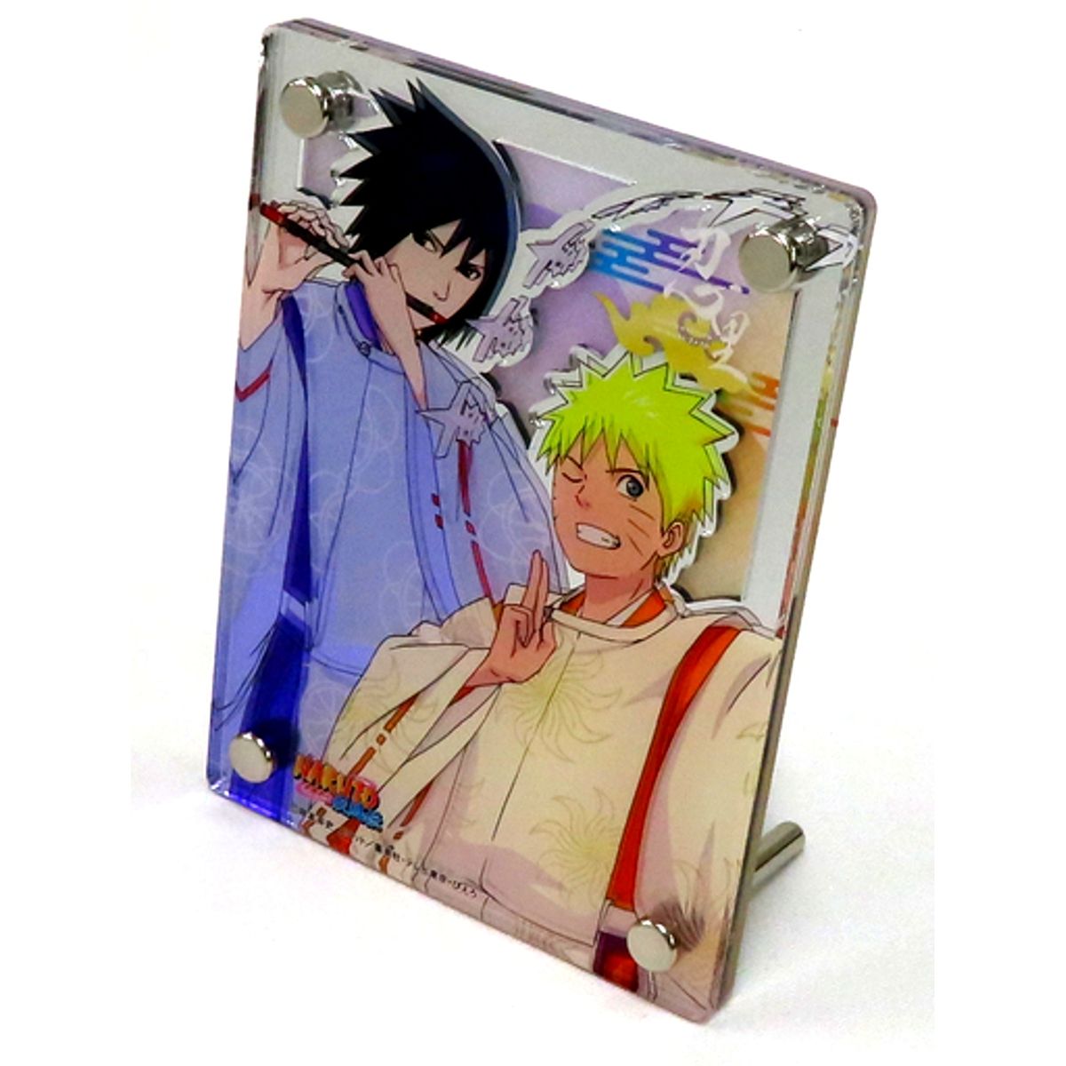 Naruto Uzumaki & Sasuke Uchiha Boruto: Naruto Next Generations Kyoto Style Acrylic Panel Display Shinobi Village [USED]