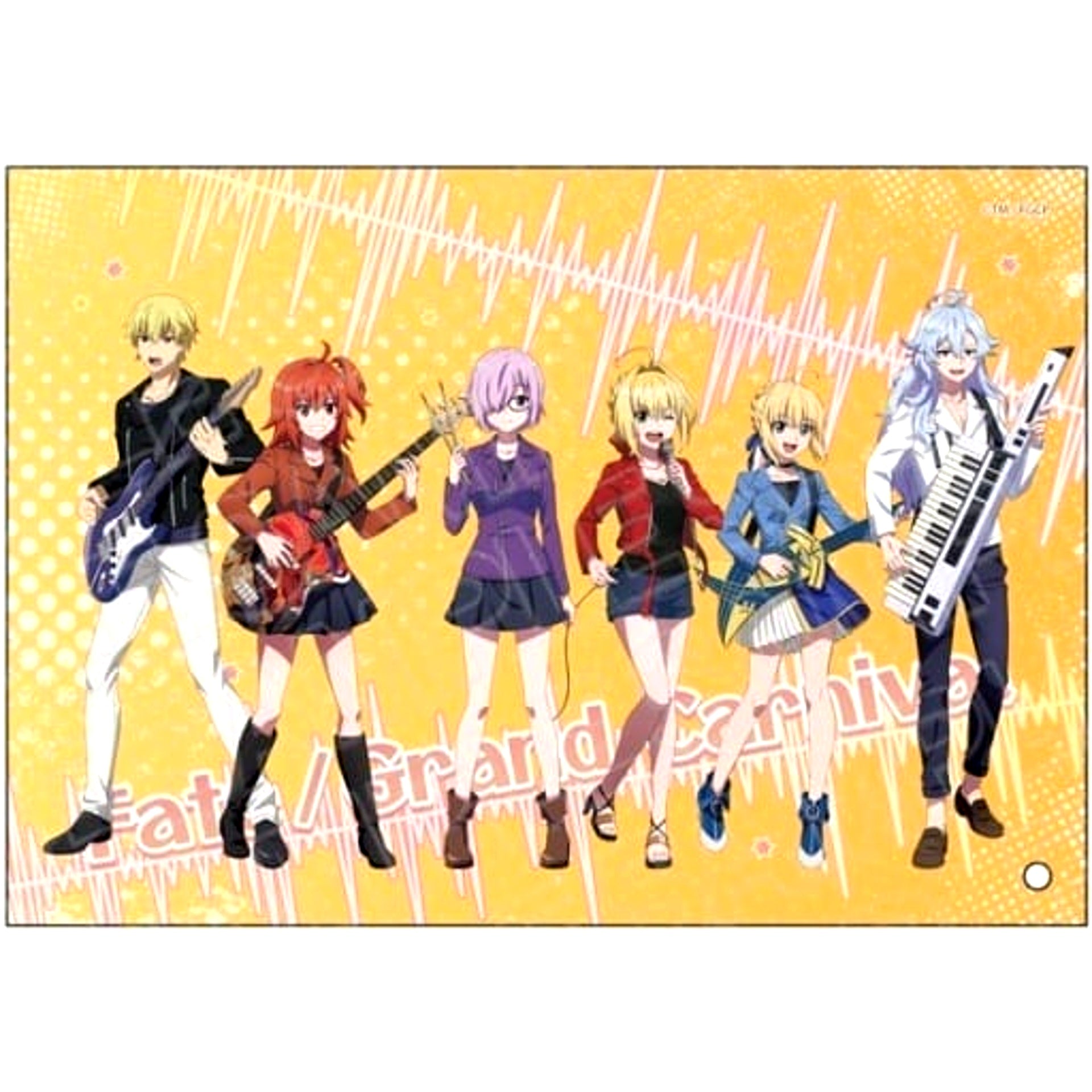 Fate/Grand Carnival Group Shot Rock Band ver. Mini Acrylic Art [USED]