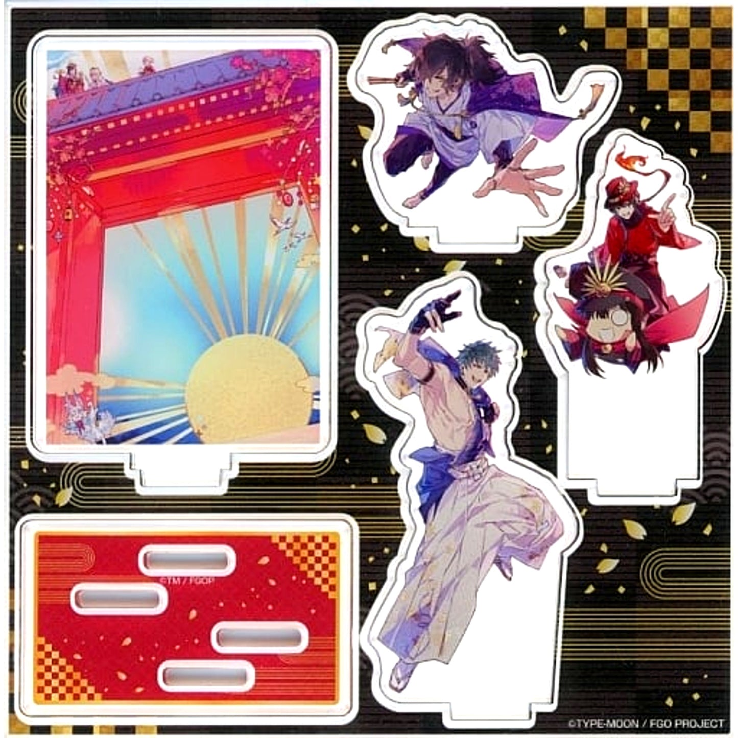 Hajime Saito & Nobukatsu Oda & Izo Okada Single Item Fate/Grand Order Diorama Acrylic Stand Makoto Senzaki Illustration Chaldea Lucky Man Set C99 [USED]