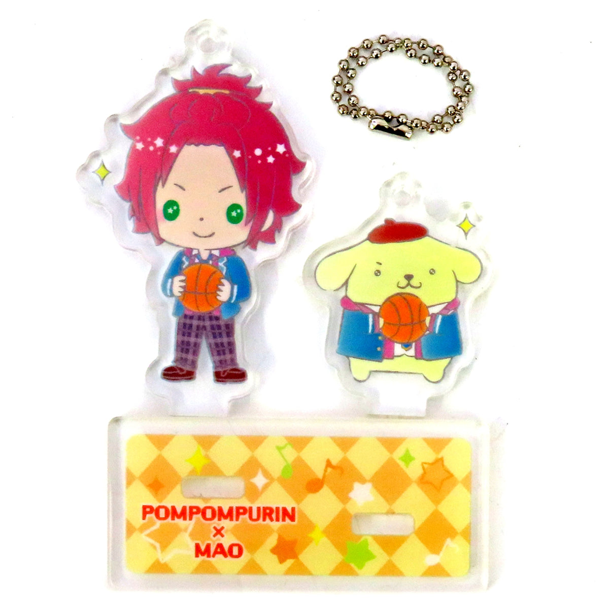 Mao Isara x Pompompurin Ensemble Stars! X Sanrio Characters in Sanrio Puroland Vol. 1 Good Friends Acrylic Stand A [USED]