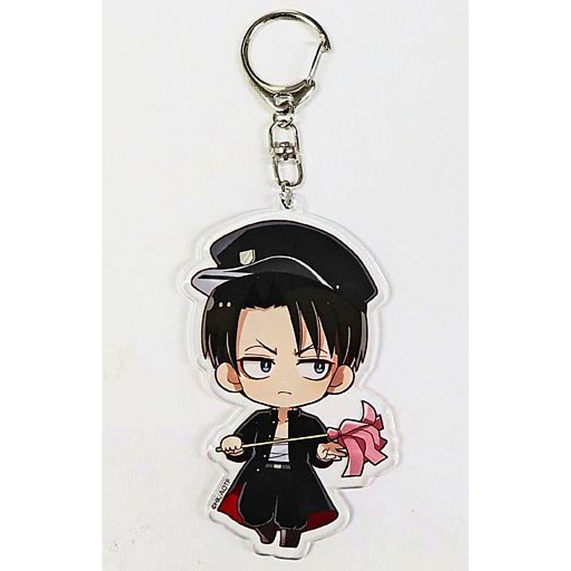 Levi Ackerman Uniform Attack on Titan x PRINCESS CAFE Big Keychain [USED]
