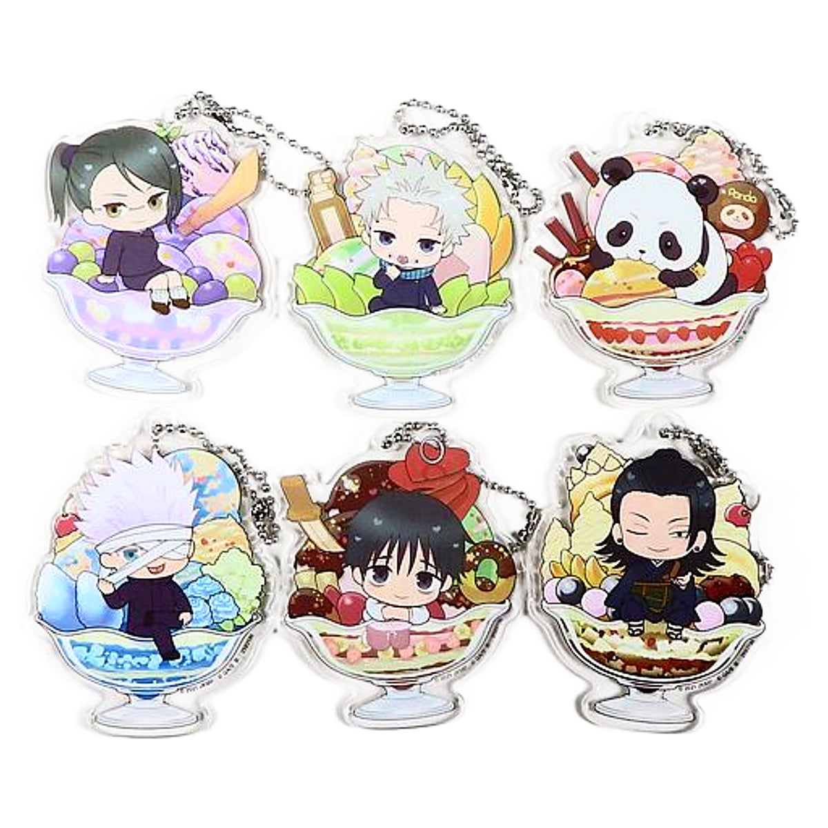 Maki Zenin, etc. Jujutsu Kaisen 0 Punitop Parfait Acrylic Charm Vol.2 All 6 Types Set Charm [USED]