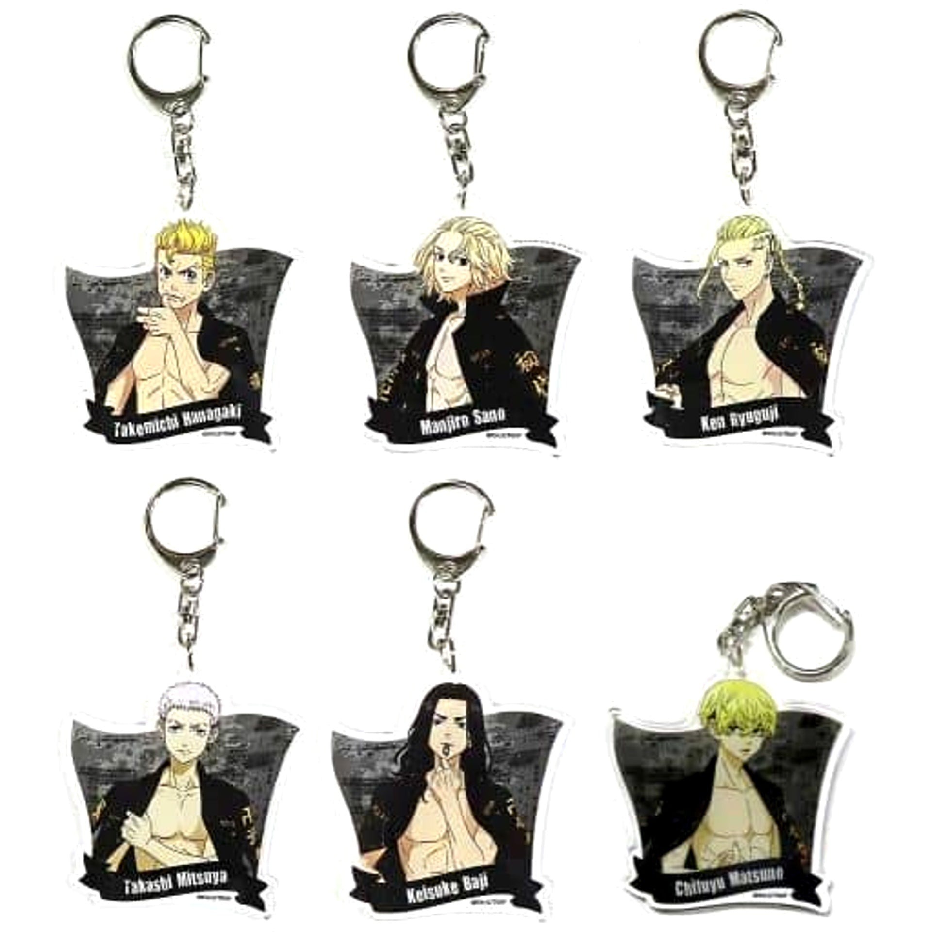 Tokyo Revengers Manjiro Sano & Others Acrylic Keychain Collection Beat It! Don Quijote Limited All 6 Types Set Keychains [USED]