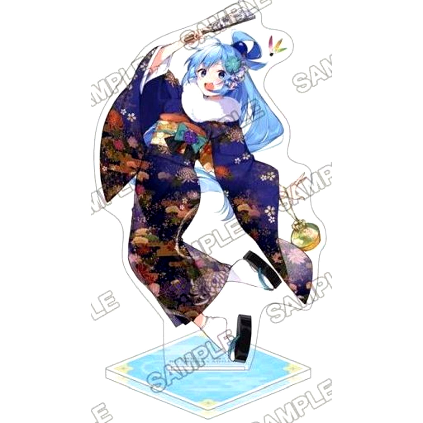 Aqua Illustration Acrylic Figure Kadokawa Sneaker Bunko Hatsumoude Fair 2022 KonoSuba: God's Blessing on this Wonderful World! [USED]
