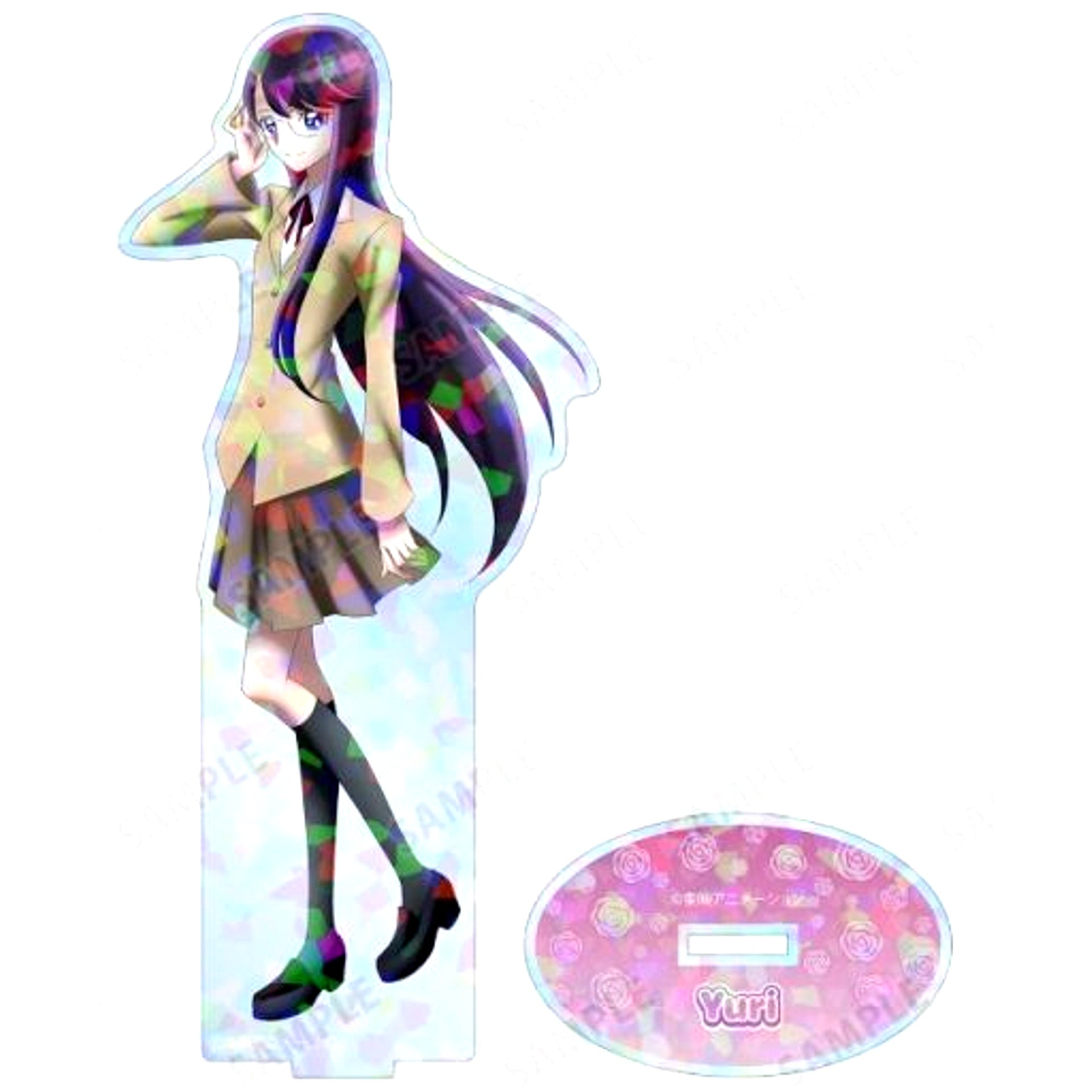 Yuri Tsukikage Heartcatch Precure! Illustration Hologram BIG Acrylic Stand [USED]
