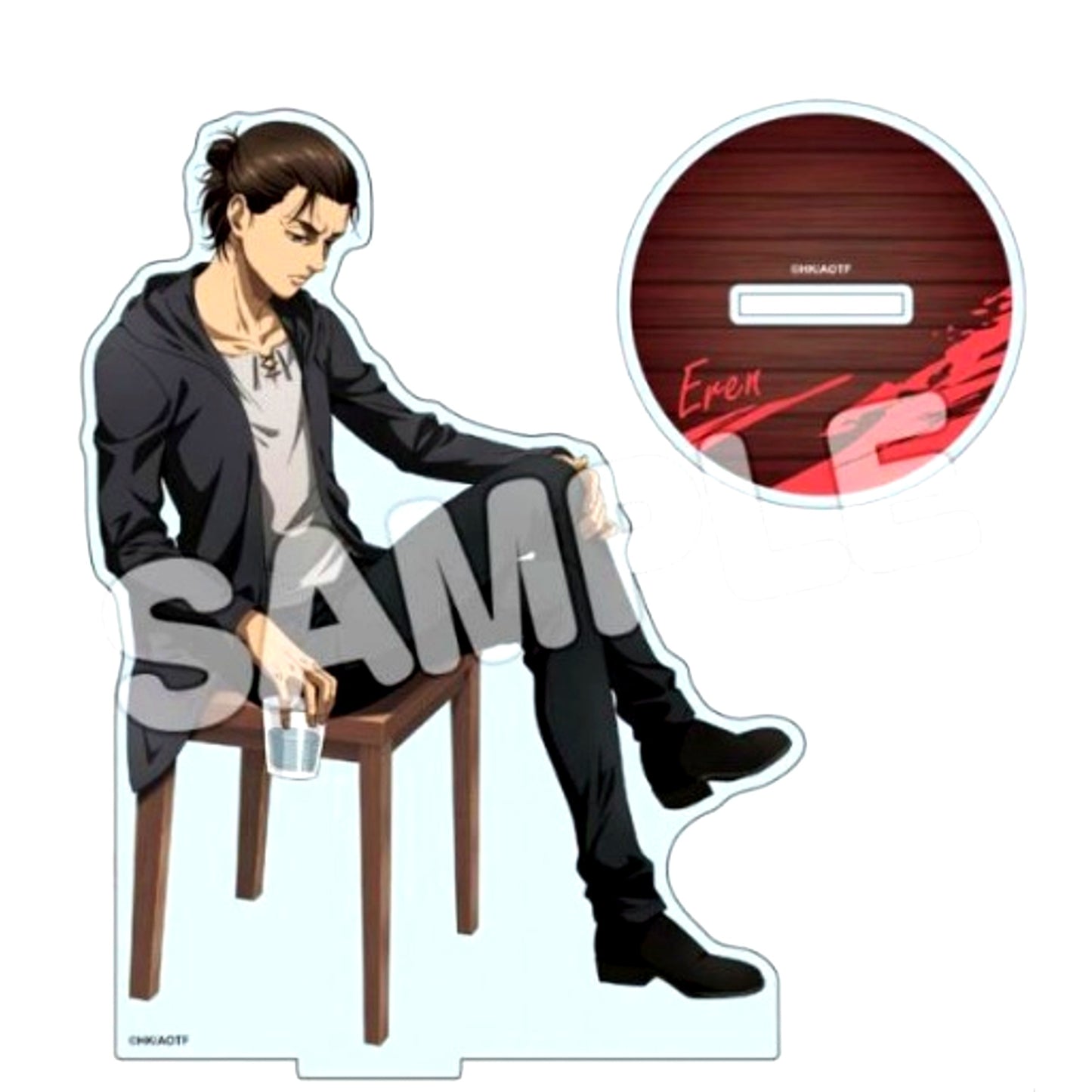 Eren Yeager Attack on Titan Cheers Drawn Acrylic Figure M [USED]