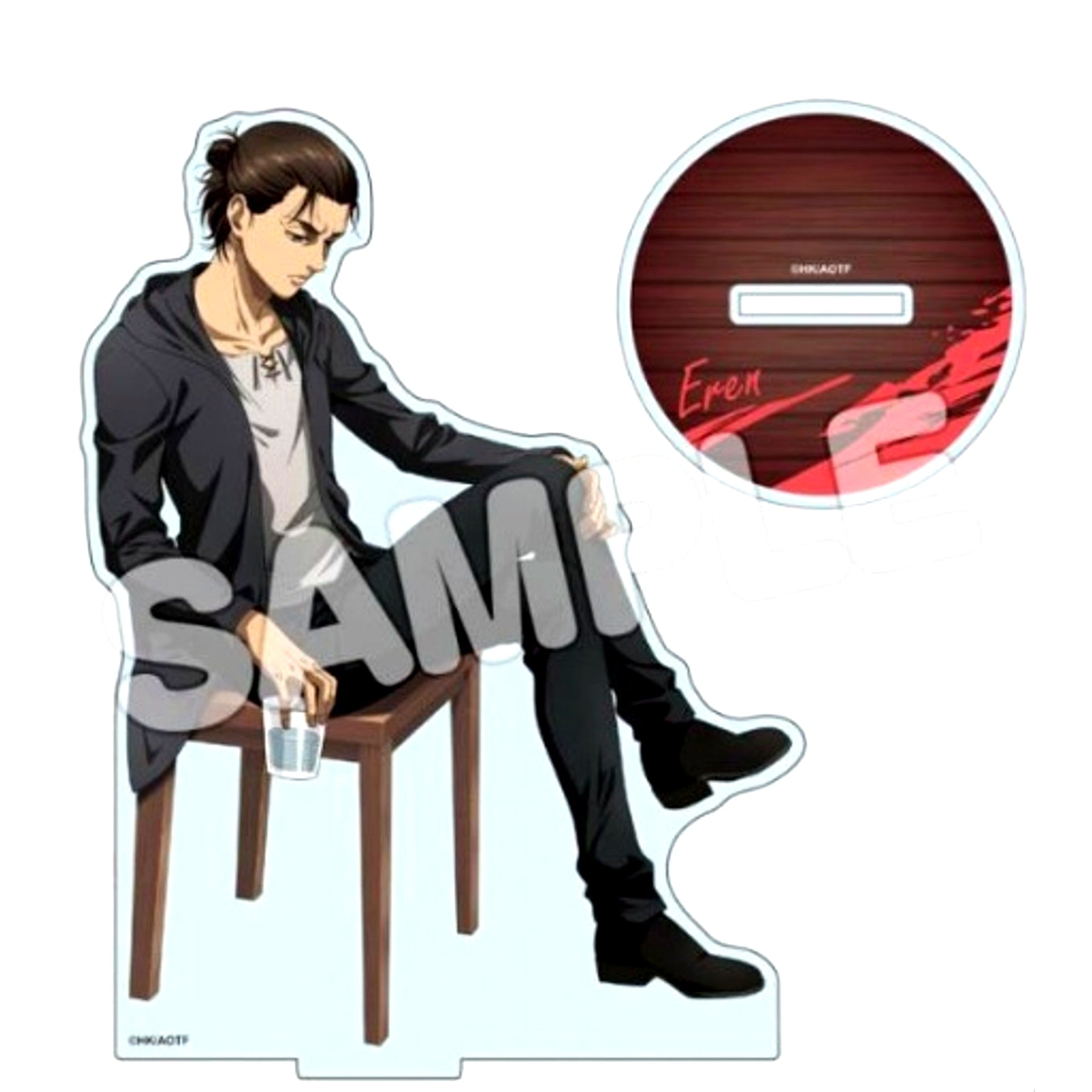 Eren Yeager Attack on Titan Cheers Drawn Acrylic Figure M [USED]