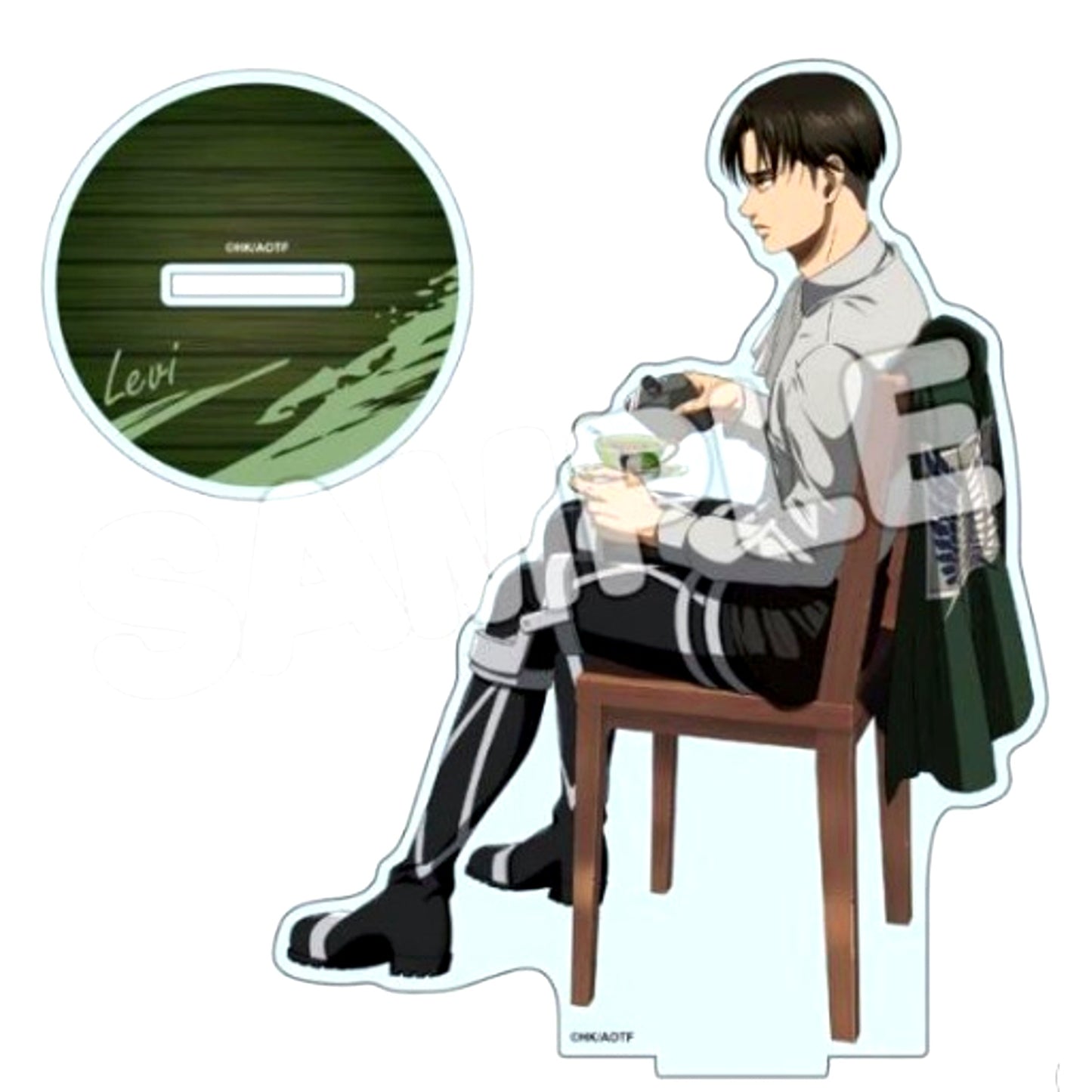 Levi Attack on Titan Toast Drawn Acrylic Figure M [USED]