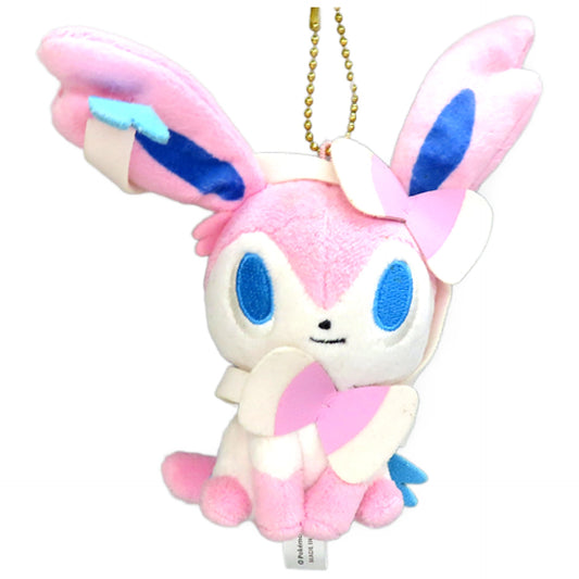 Sylveon Pokemon Eevee Collection Ball Chain Mascot Pokemon Time Pokemon Center Limited Key Chain [USED]