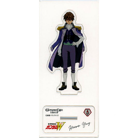 Heero Yuy Mobile Suit Gundam Wing 202007 MODEL SHEET Acrylic Stand Gundam Cafe Limited [USED]
