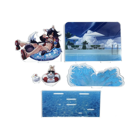 VTuber Hololive Ookami Mio Acrylic Diorama Stand Birthday Anniversary 2021 Acrylic Stands [USED]