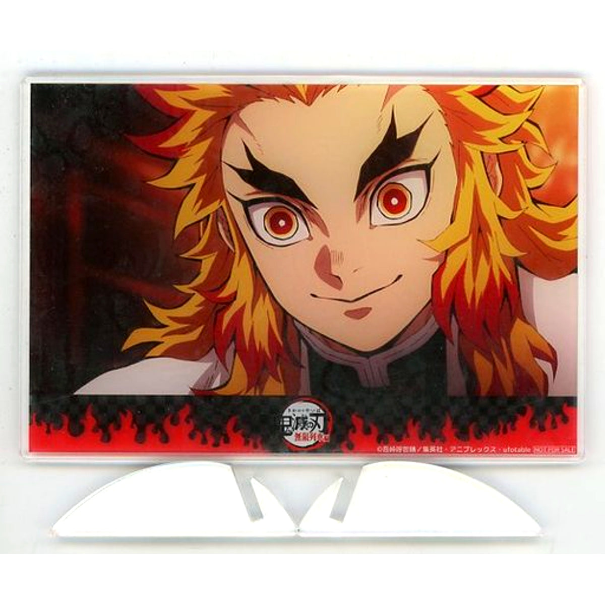 Kyojuro Rengoku Mouth Closed Acrylic Stand Blu-ray DVD TV Anime Demon Slayer: Kimetsu no Yaiba Mugen Train Arc Vol. 2 Sofmap Animega Purchase Bonus [USED]