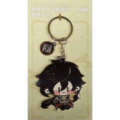 Genshin Zhongli Liyue Chibi Series Metal Keychain Keychains [USED]