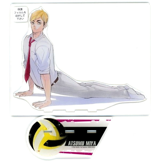 Atsumu Miya 2 Yoga Pose Haikyu!! Acrylic Mega Figure Illustration Ver. Jump Characters Store Limited [USED]