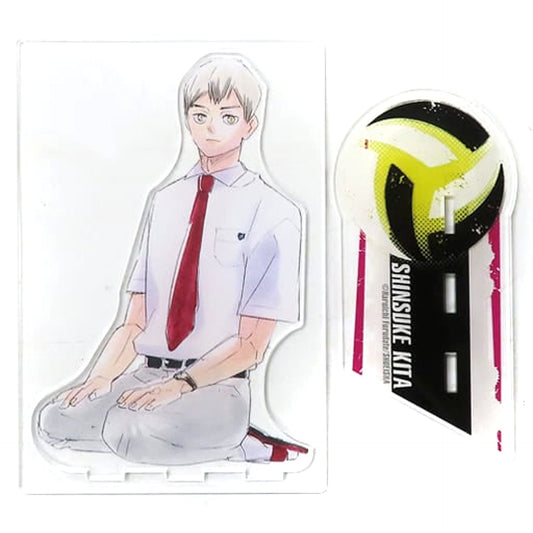 Haikyu!! Shinsuke Kita 2 Seiza Acrylic MEGA Figure Newly Drawn Illustration Ver. Jump Characters Store Limited Acrylic Item [USED]