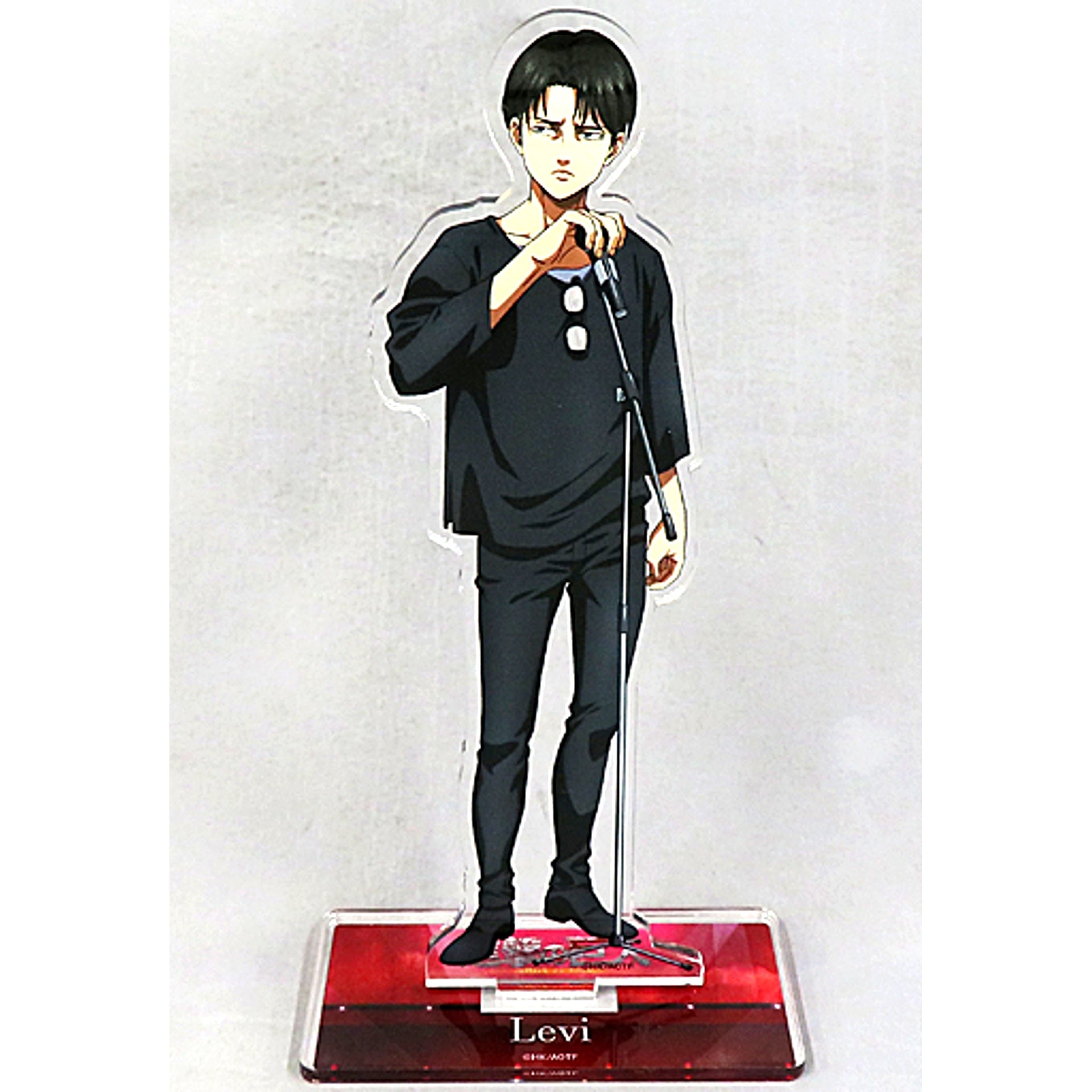 Levi Ackerman Attack on Titan Acrylic Stand Karaoke no Tetsujin [USED]