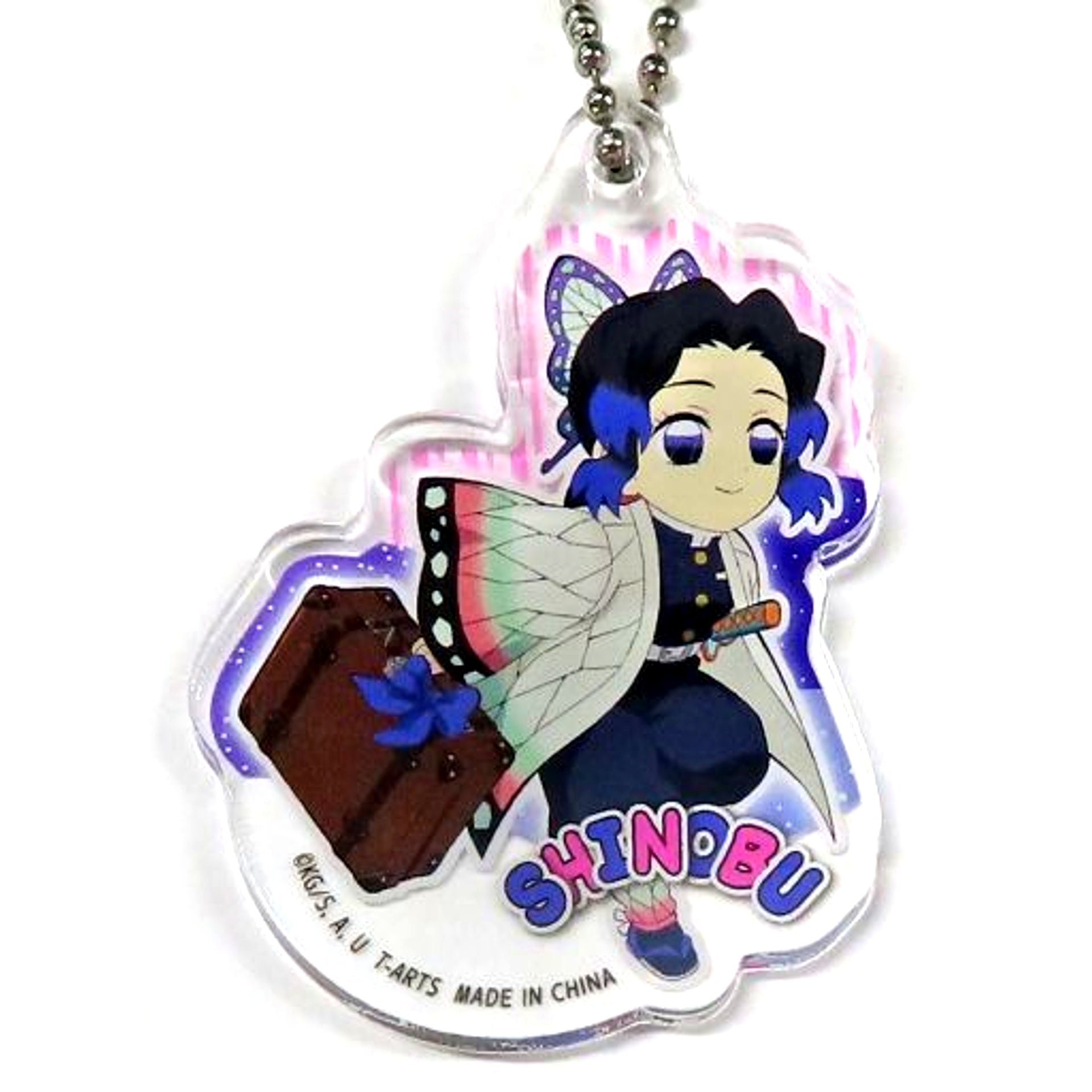 Shinobu Kocho Demon Slayer: Kimetsu no Yaiba Ninmu Angya Acrylic Keychain [USED]