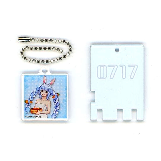 Virtual YouTuber hololive Usada Pekora Gokurakuyu RAKU SPA FuroLife Trading Bathhouse Locker Key Style Keyholder Bath Day Ver. [USED]