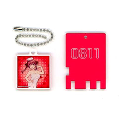 Houshou Marine hololive x Gokurakuyu RAKU SPA Furo Life Trading Bathhouse Lock Style Keychain Bath Day Ver. [USED]