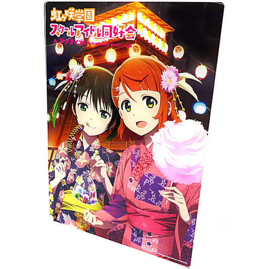 Yu Takasaki & Ayumu Uehara Illustration A4 Acrylic Plate Bonus Item for Blu-ray Love Live! Nijigasaki High School Idol Club Seven Net Shopping All-Volume Purchase Single Item [USED]