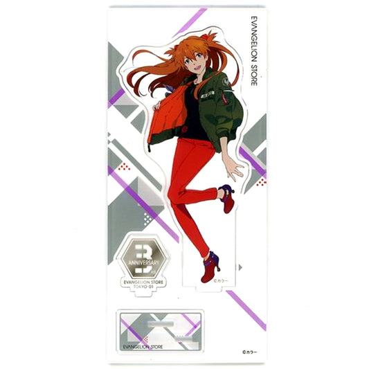 Asuka Langley Shikinami 3rd Anniversary Illustration Evangelion: New Theatrical Edition Acrylic Stand EVANGELION STORE TOKYO-01 10th Anniversary Event Goods [USED]