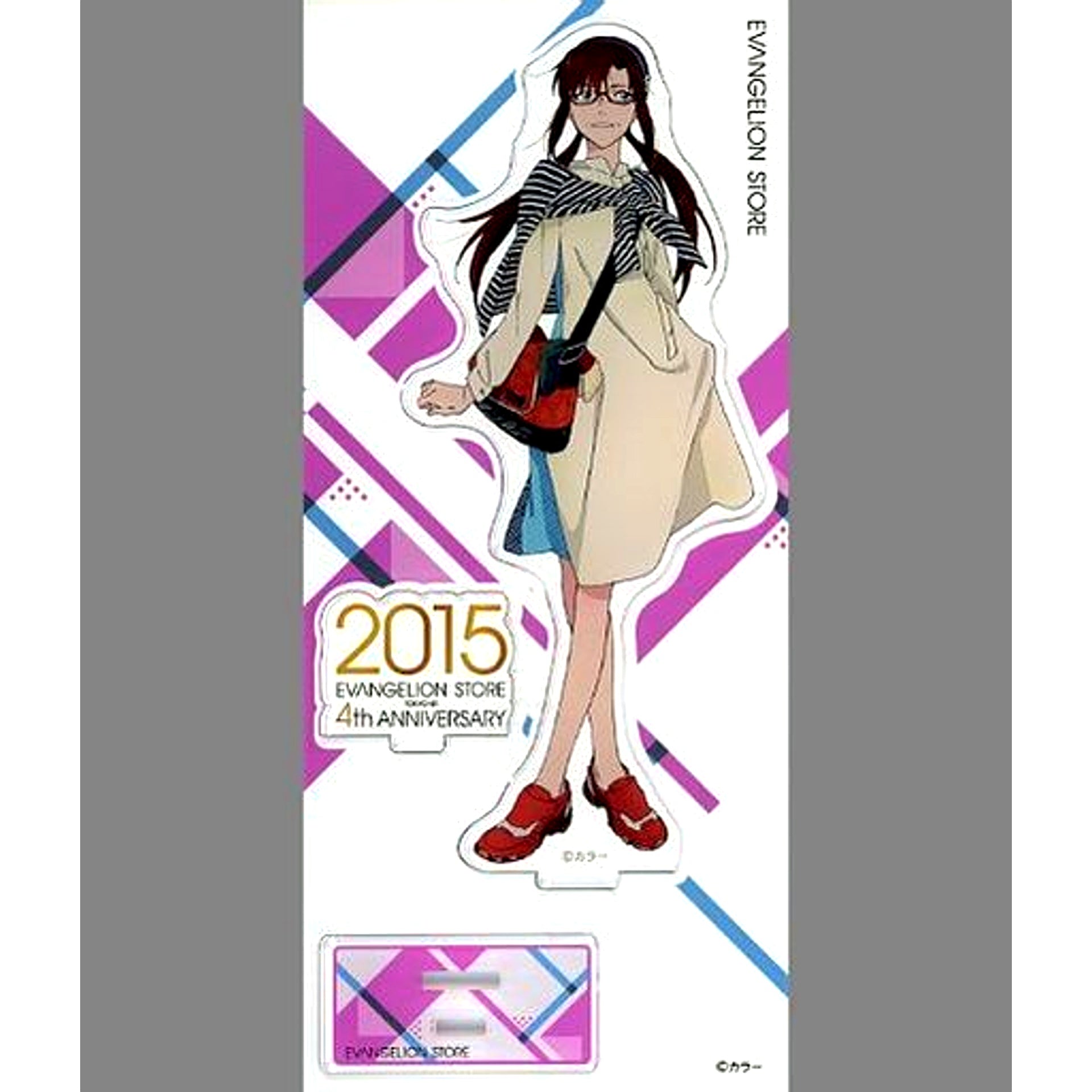 Mari Makinami Illustrious 4th Anniversary Illustration Acrylic Stand Evangelion: New Theatrical Edition EVANGELION STORE TOKYO-01 10th Anniversary Event Goods [USED]