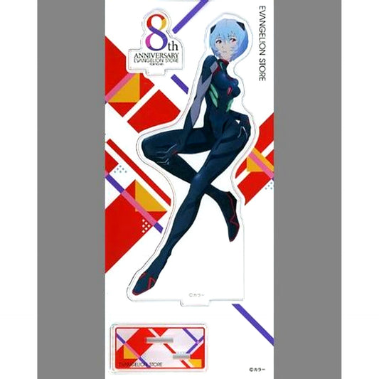 Rei Ayanami 8th Anniversary Illustration Evangelion: New Theatrical Edition Acrylic Stand EVANGELION STORE TOKYO-01 10th Anniversary Event Goods [USED]