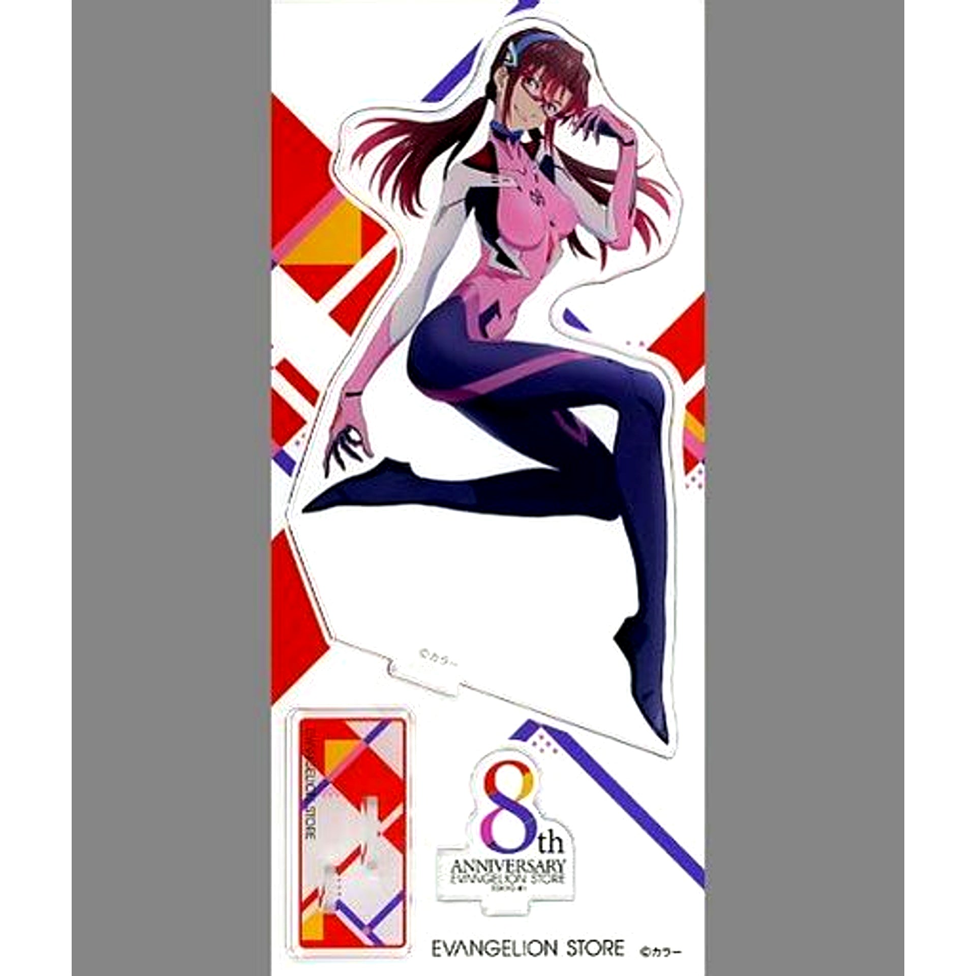 Mari Makinami Illustrious 8th Anniversary Illustration Acrylic Stand Evangelion: New Theatrical Edition EVANGELION STORE TOKYO-01 10th Anniversary Event Goods [USED]