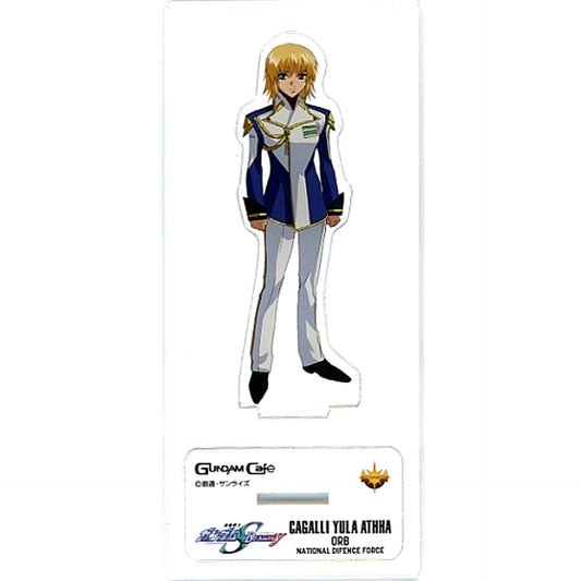 Cagalli Yula Athha Mobile Suit Gundam SEED DESTINY MODEL SHEET Acrylic Stand Gundam Cafe Ltd [USED]
