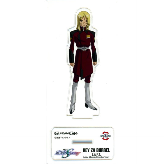 Rey Za Burrel Mobile Suit Gundam SEED DESTINY MODEL SHEET Acrylic Stand Gundam Cafe Ltd [USED]