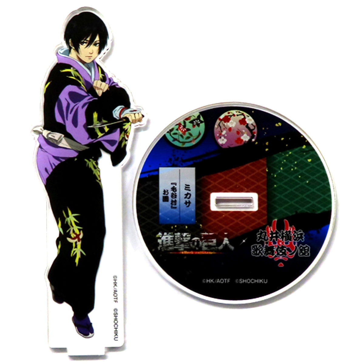 Mikasa Ackerman Attack on Titan x Kabuki Collabo Marui Yokohama Kabuki no Yakata Acrylic Stand [USED]