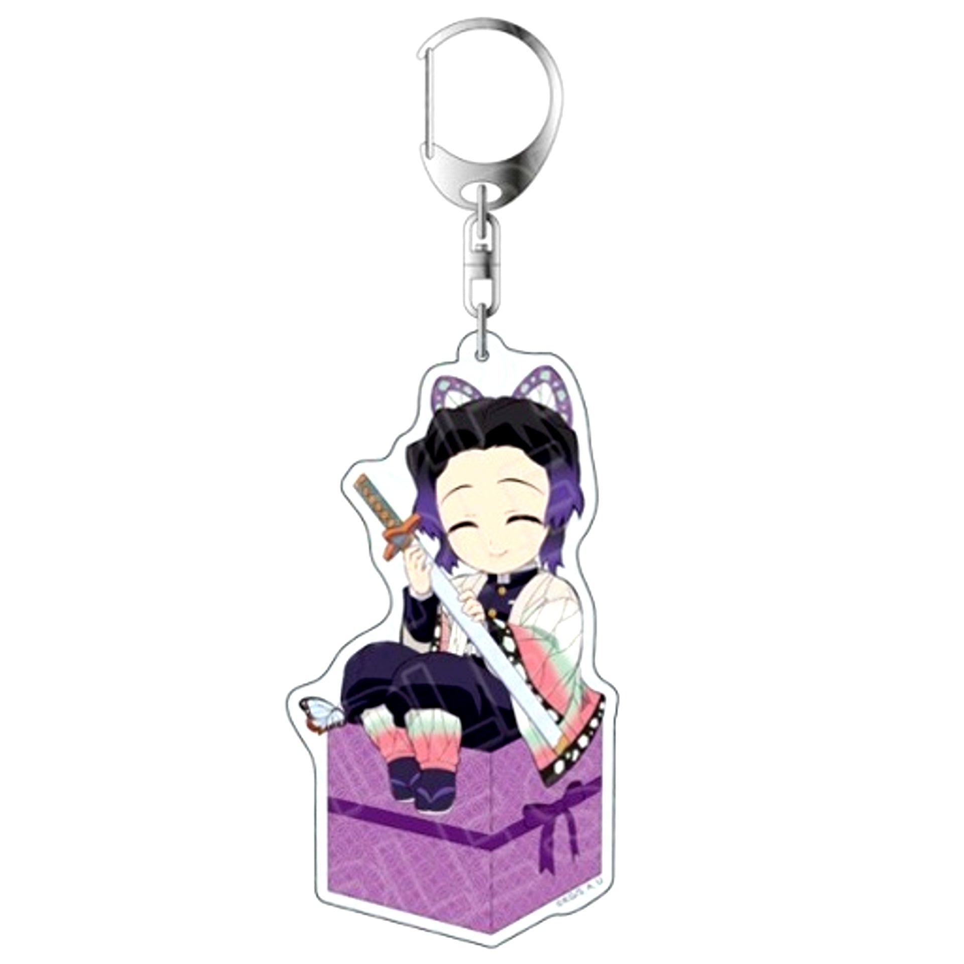 Shinobu Kocho Demon Slayer Chara Pre Ver. Deka Keychain [USED]