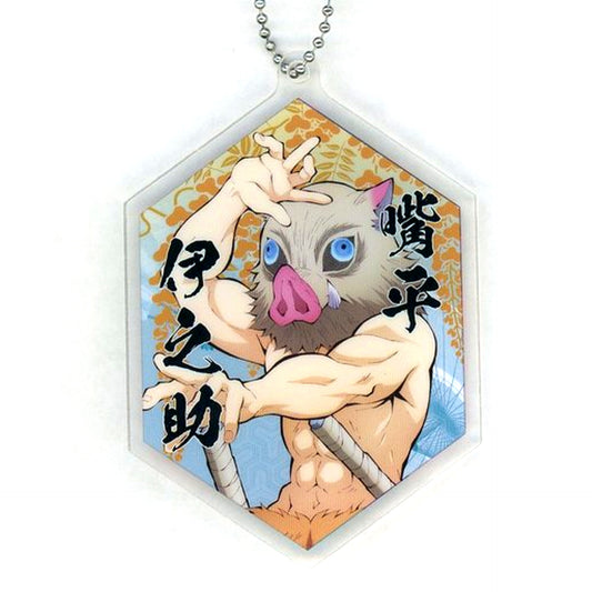 Inosuke Hashibira Inoko Demon Slayer Kimetsu no Yaiba Entertainment District Arc Infiltrating Double-sided Acrylic Charm ufotable Cafe Machi Asobi CAFE [USED]