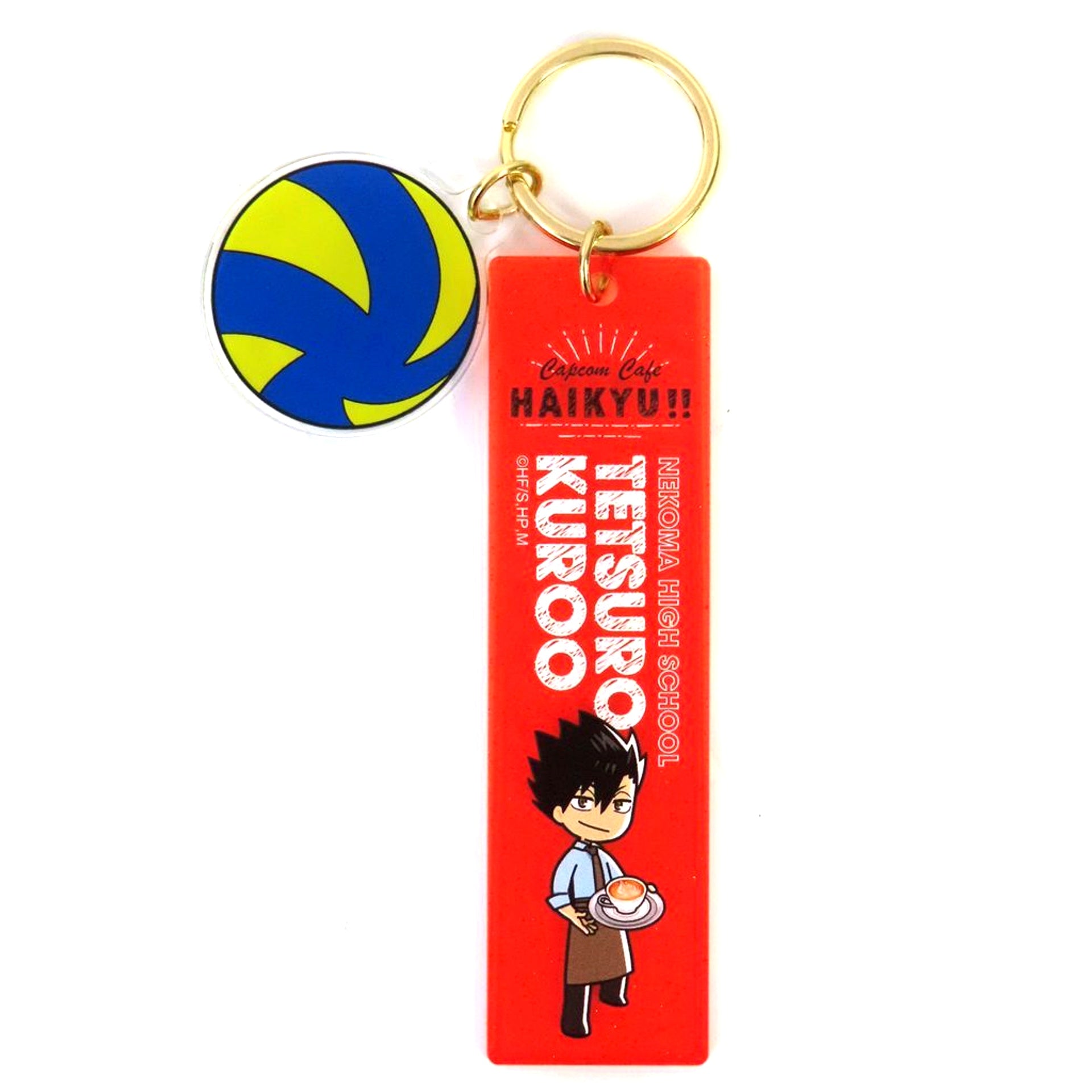 Tetsuro Kuroo Square Keyring Capcom Cafe x Haikyu!! [USED]