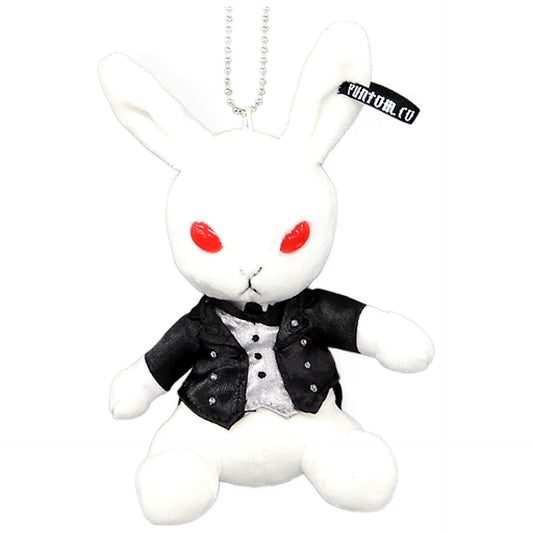 Black Butler Sebastian Black Label Bitter Rabbit Mini Mascot with Ball Chain Keychains [USED]