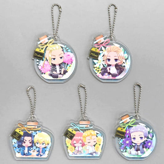 Tokyo Revengers Ken Ryuguji & Others Punitop Acrylic Charms 2 In a Vial All 5 Types Set Keychains [USED]