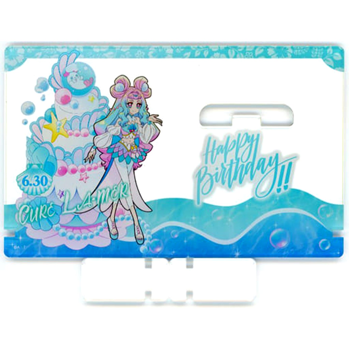 Cure La Mer Tropical-Rouge Precure Birthday Sweets Collection Illustration Button Acrylic Stand Pretty Store Limited [USED]