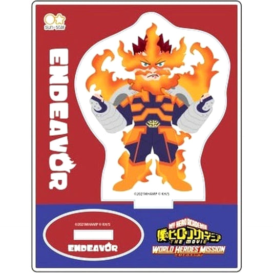 My Hero Academia Endeavor SD Standing Illustration Acrylic Stand Acrylic Stands [USED]