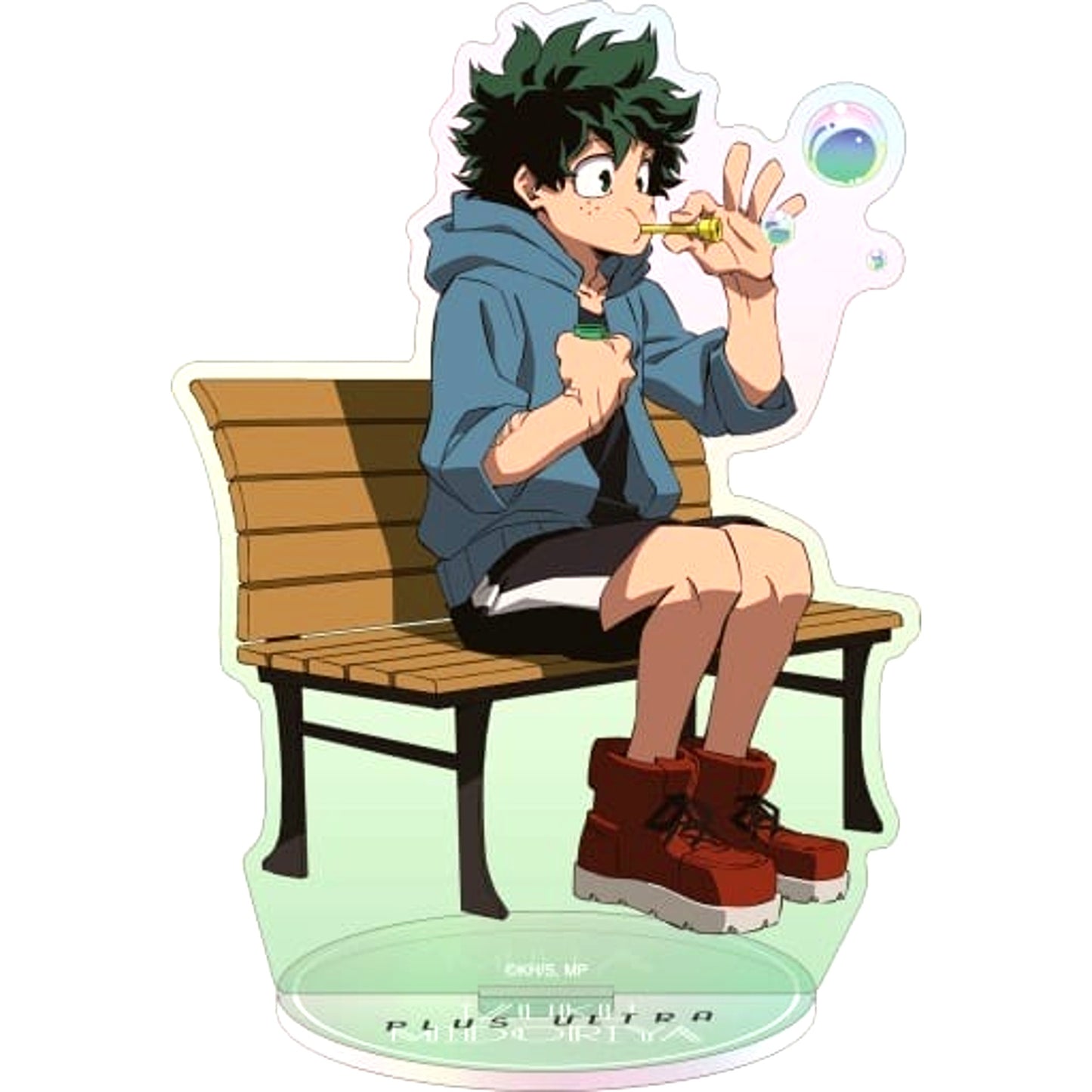 Izuku Midoriya My Hero Academia Acrylic Stand Soap Bubbles [USED]