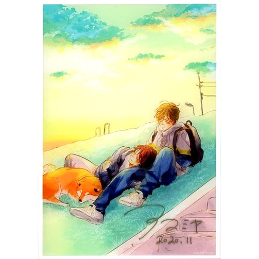 Yosuke Sakurai & Shu Nanase Amamiya Autographed A4 Acrylic Plate Bokura no Tsuzuki drap 20th History in OSAKA Lottery Sale Item [USED]