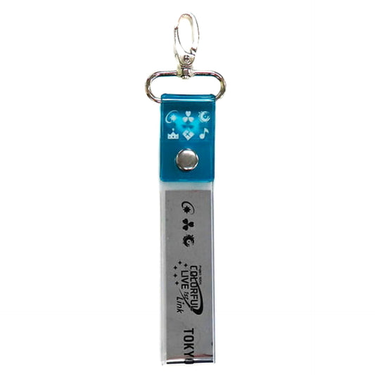 Hatsune Miku: Colorful Stage! Event Logo Silver Tape Holder Colorful Live 1st Link Exclusive Keychains [USED]